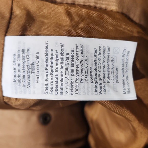 Madewell Light Brown Womens Small Fuzzy Button Down Jacket Granola - Picture 4 of 5